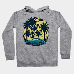 summer vacation vintage illustration Hoodie